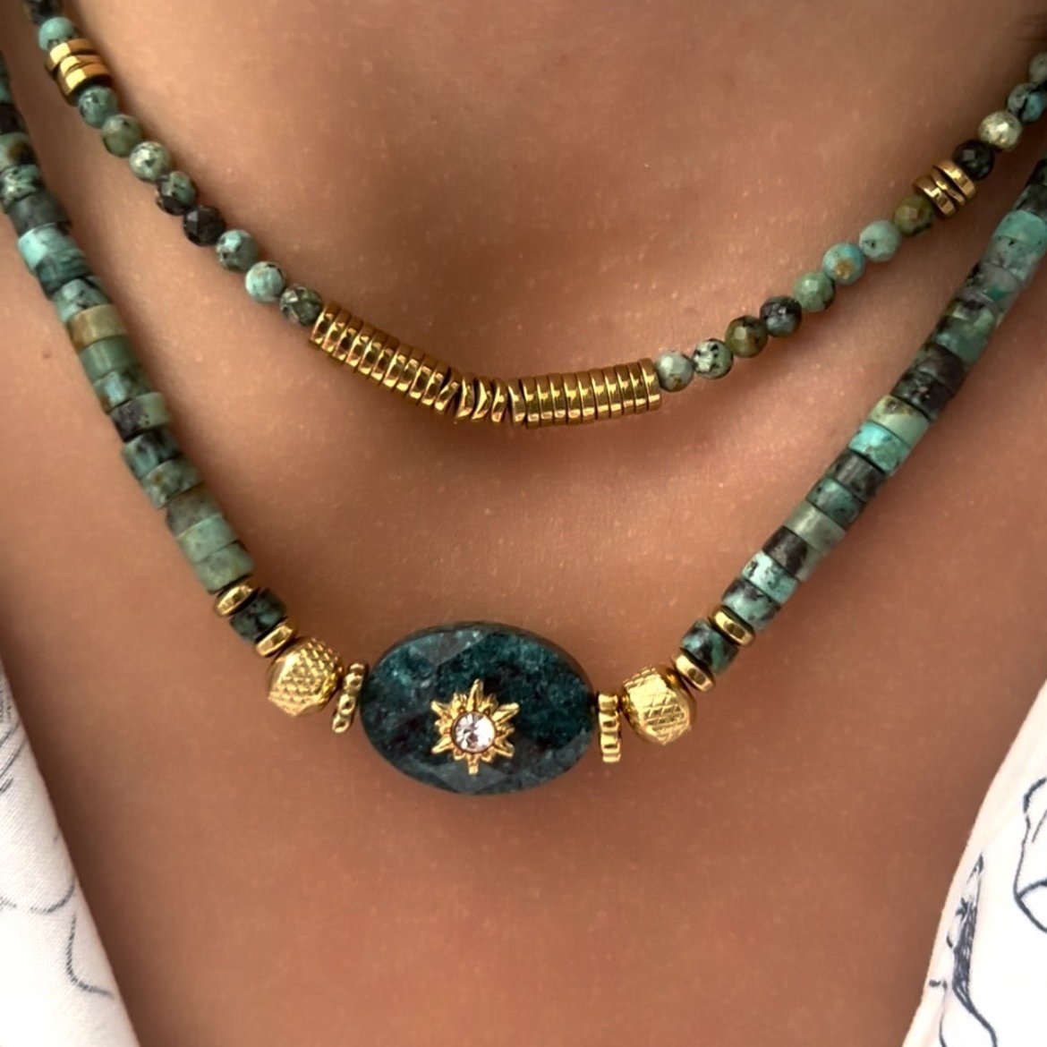 Collier Turquoise Africaine