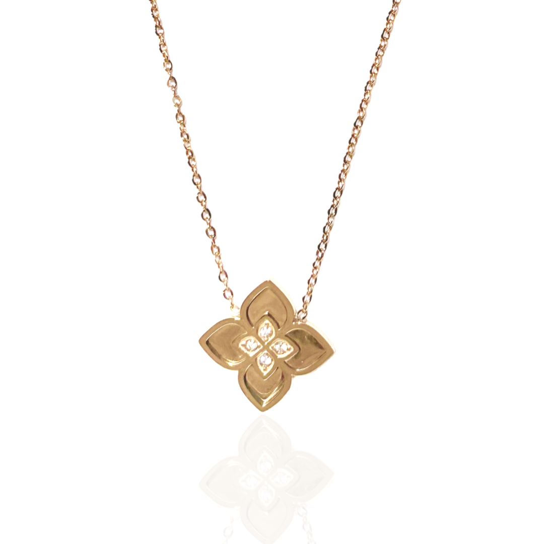 Collier Fleur de Zircon