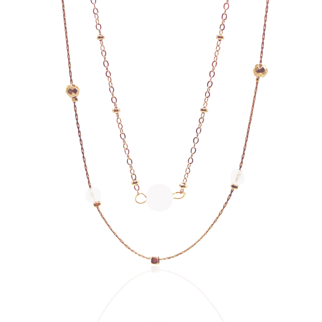 Collier Perles Entrelacées