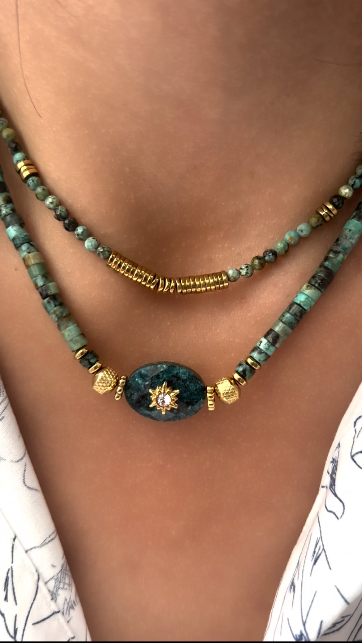 Collier Soleil Turquoise